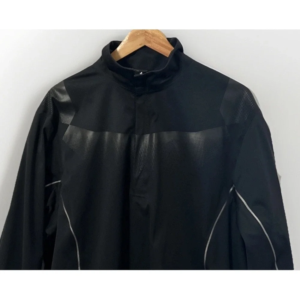 MEN'S RARE NIKE GOLF Storm Fit ELITE 1/2 Zip Pullover JACKET BLACK 333099‎ Large